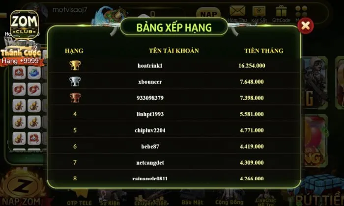 Bầu cua Zomclub Tập trung săn thưởng các biểu tượng cố định để đảm bảo an toàn