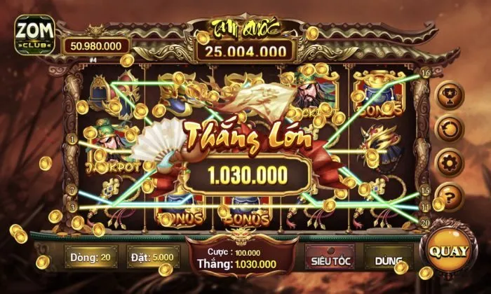 Tam Quốc Zomclub Chơi có điểm dừng, tránh trượt dài trắng tay